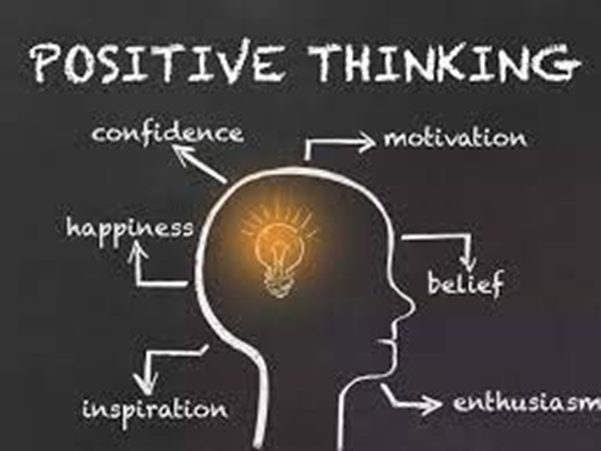 Students practicing positive thinking exercises in Class VII Life Skills class