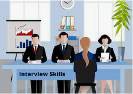 Student attending an interview professionally dressed